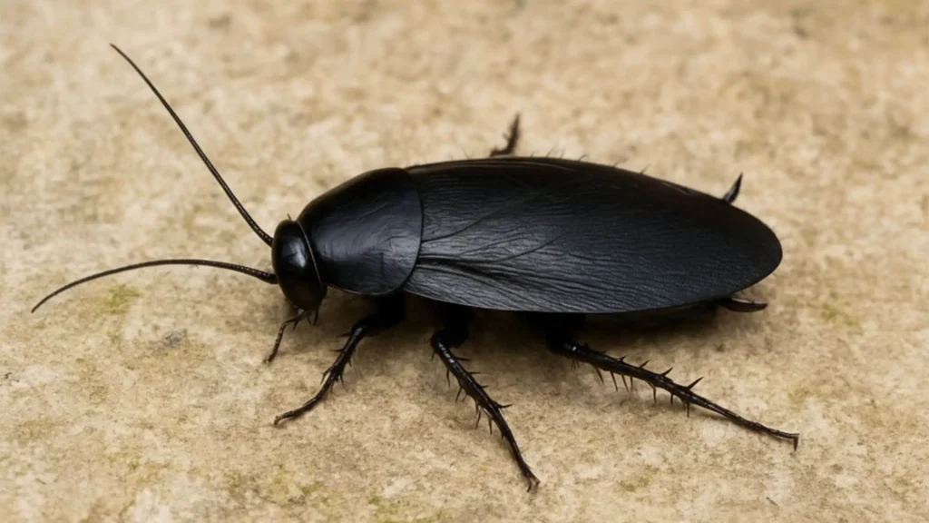 cafard noir de jardin