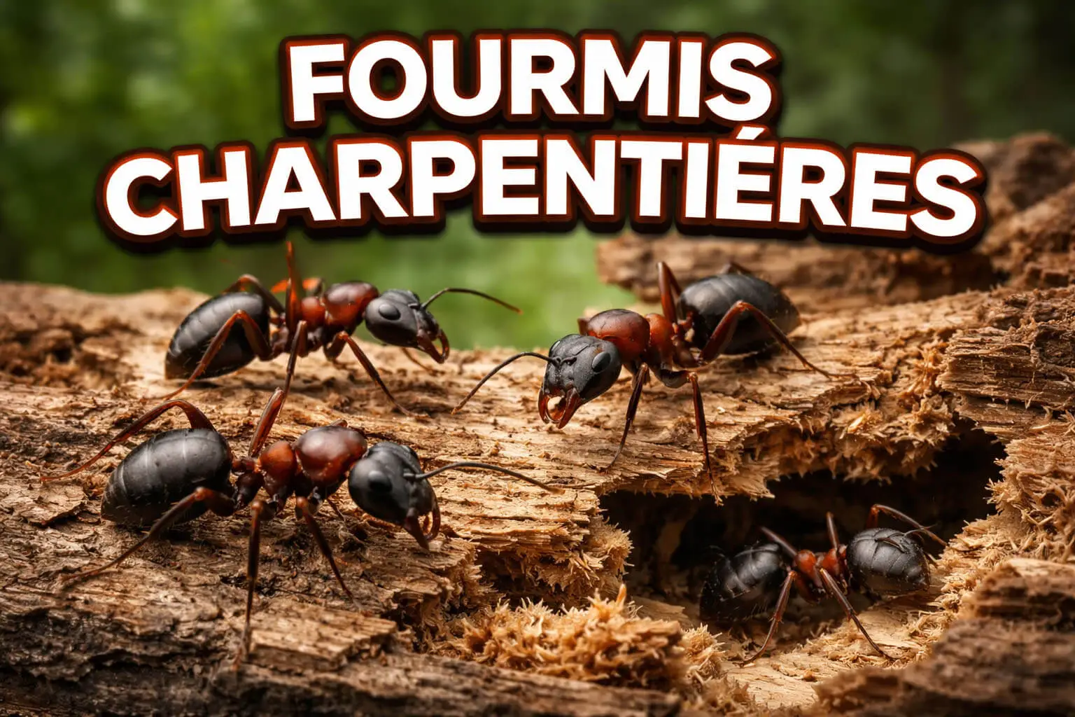 Infestation de fourmis charpentières dans une maison