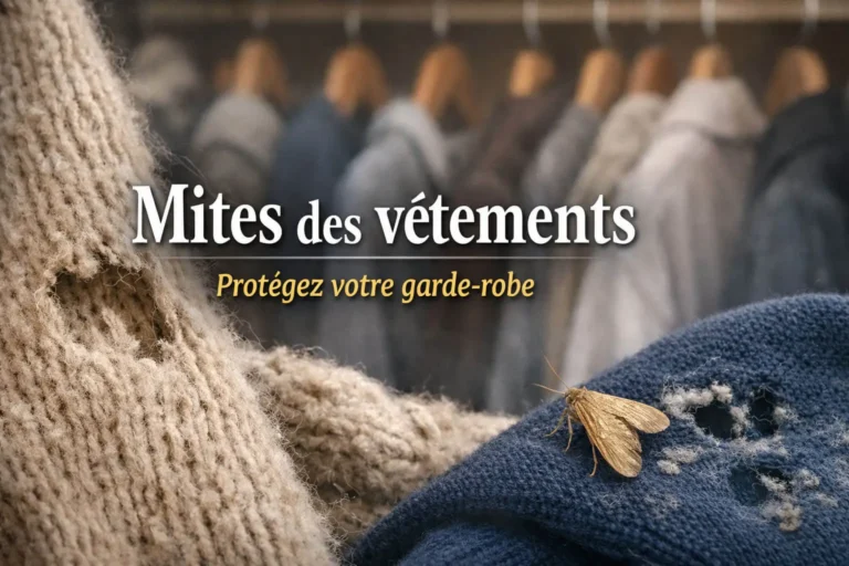 mite des vêtements