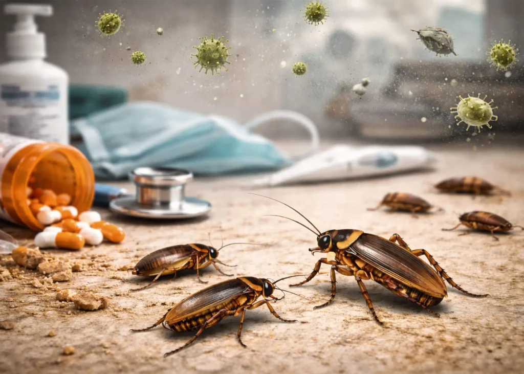 Maladies et allergies des blattes domestiques