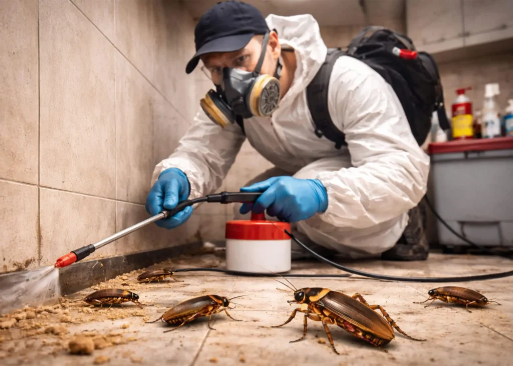 Professionnel de désinsectisation des cafards domestiques