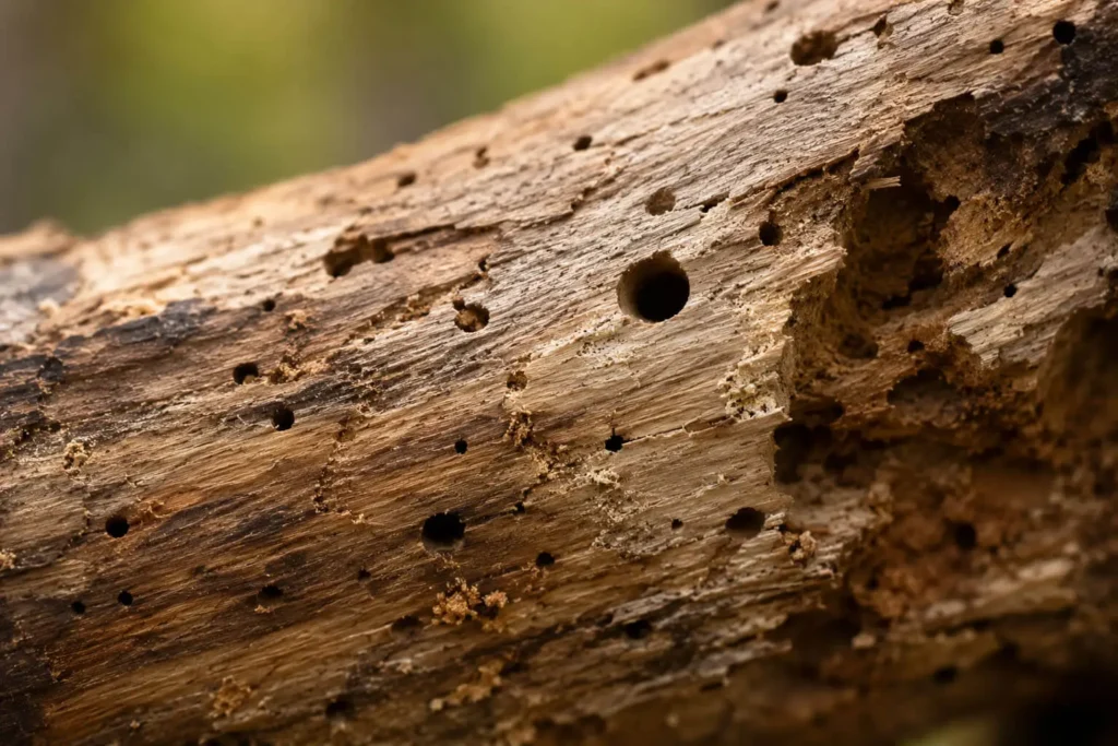 Les trous dans le bois