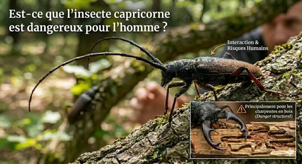 l'insecte capricorne est dangereux pour l’homme 